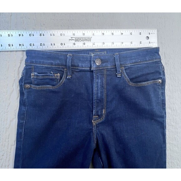 Abercrombie & Fitch Harper Jeans Size 27 Low Rise Ankle Dark Wash Women's - Picture 11 of 13
